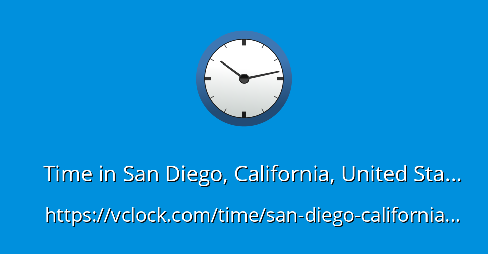 current time at san diego