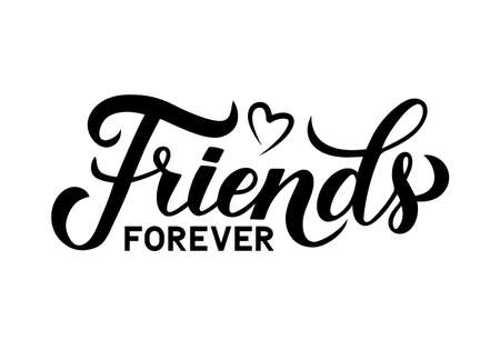 friends in stylish font