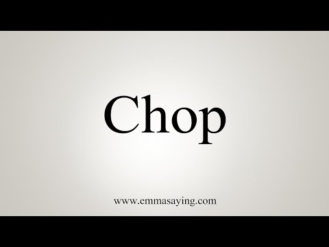 chop pronunciation