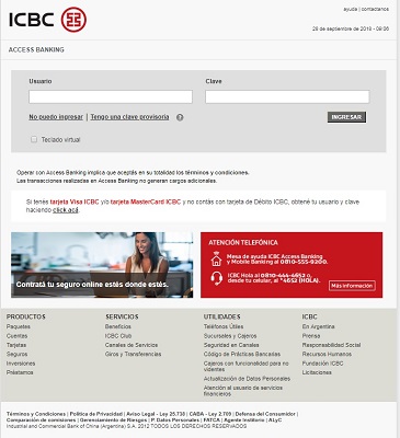 icbc access banking