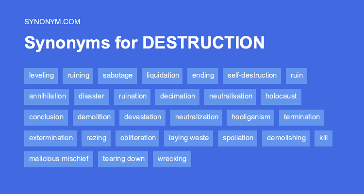 destruction thesaurus