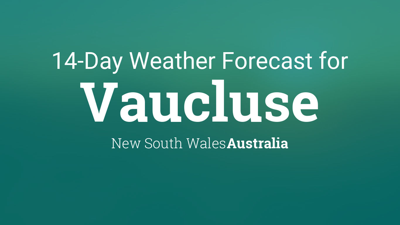 vaucluse weather