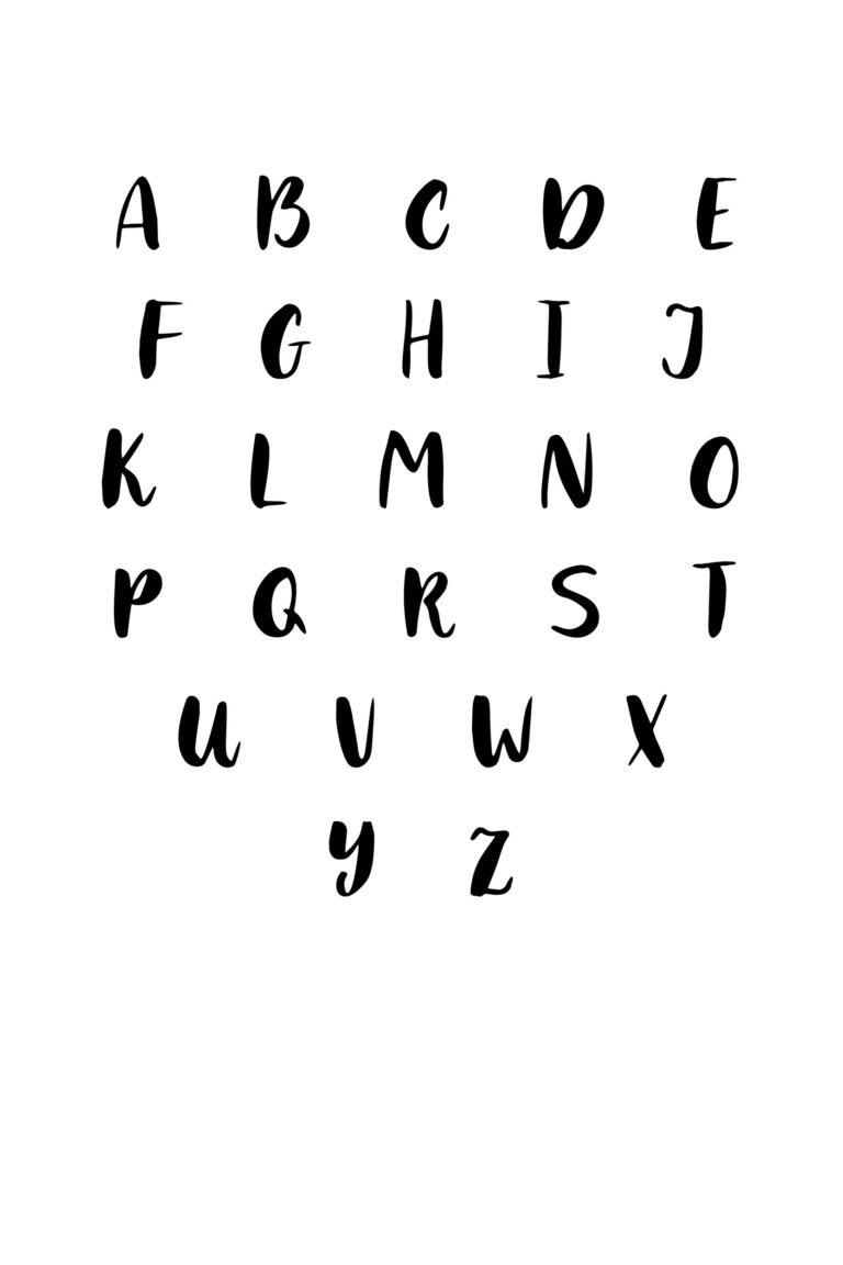 alphabet lettering fonts