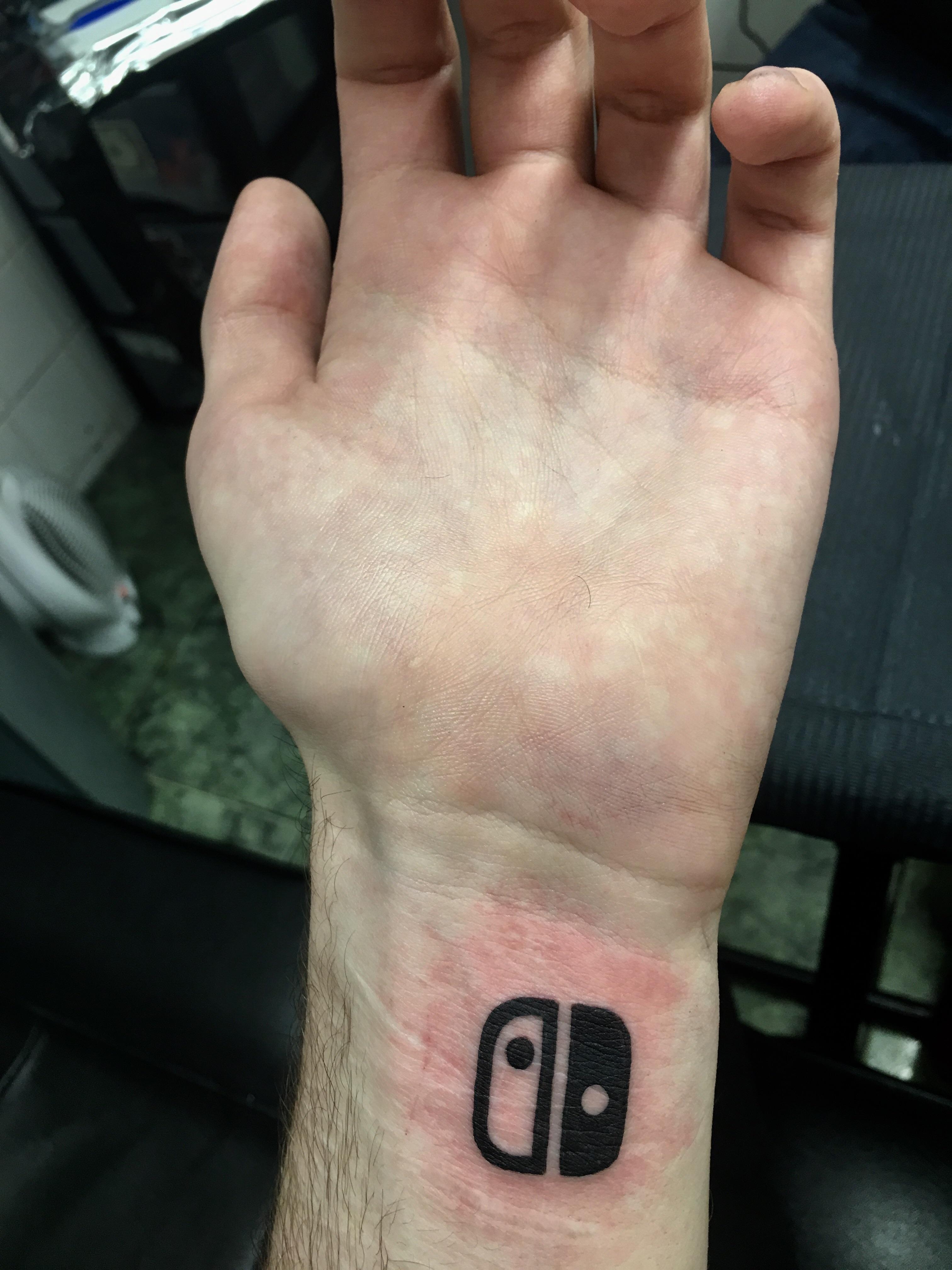 nintendo switch tattoo