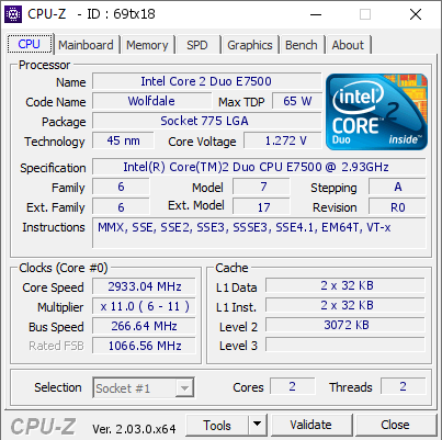 intel e6500 benchmark