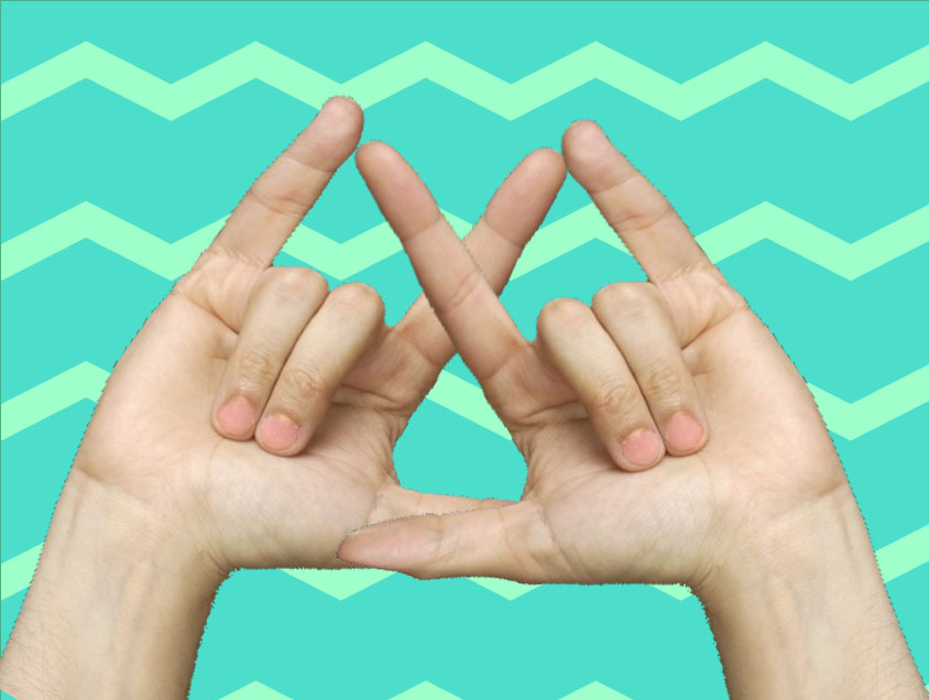 tri delta hand sign