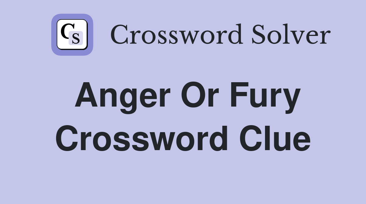 fury crossword