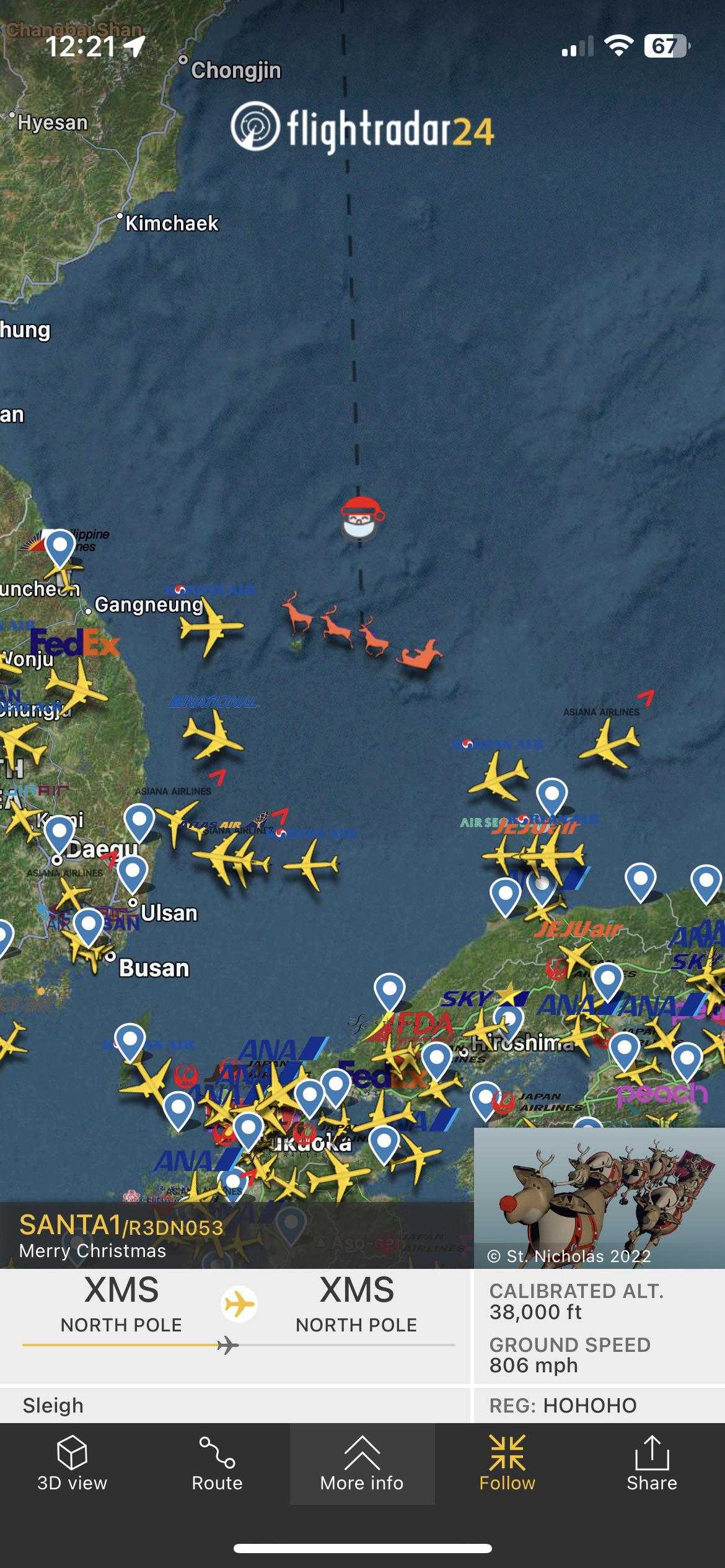 flightradar24 santa