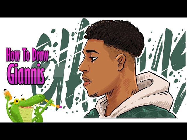 how to draw giannis antetokounmpo easy