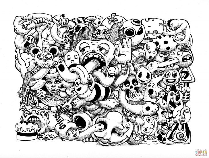doodle coloring pages