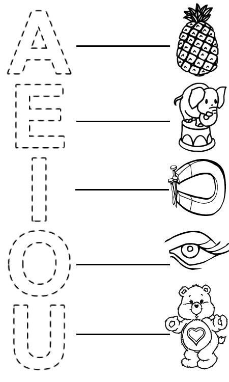 letras preescolar para imprimir