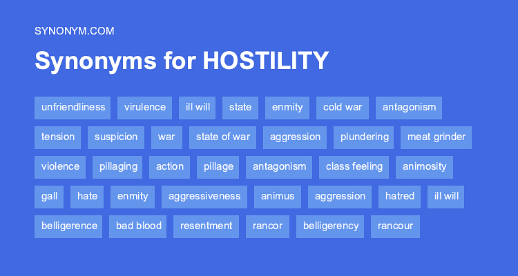 hostility synonym