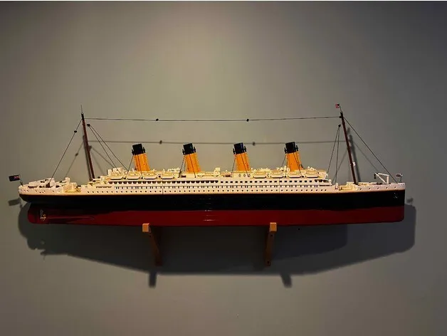 lego titanic wall mount