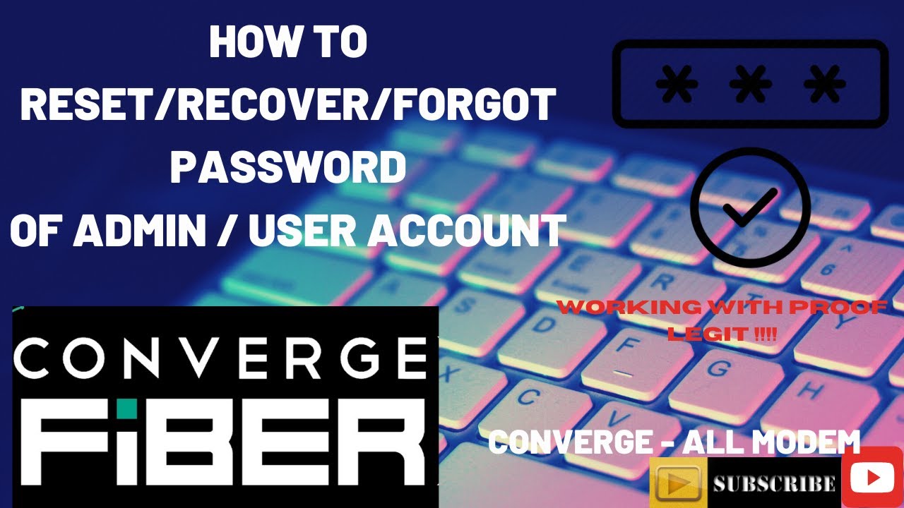 converge forgot admin password