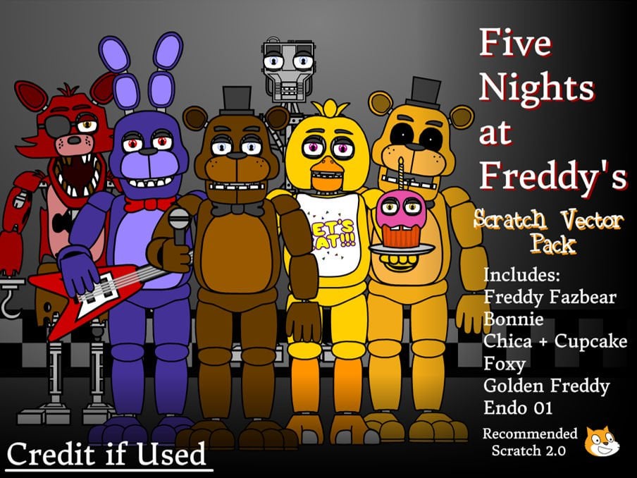 scratch five nights at freddys 2