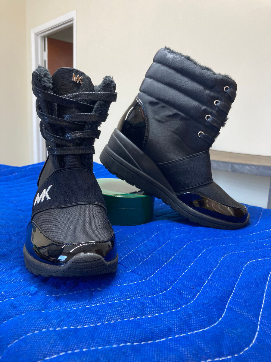 michael kors black winter boots
