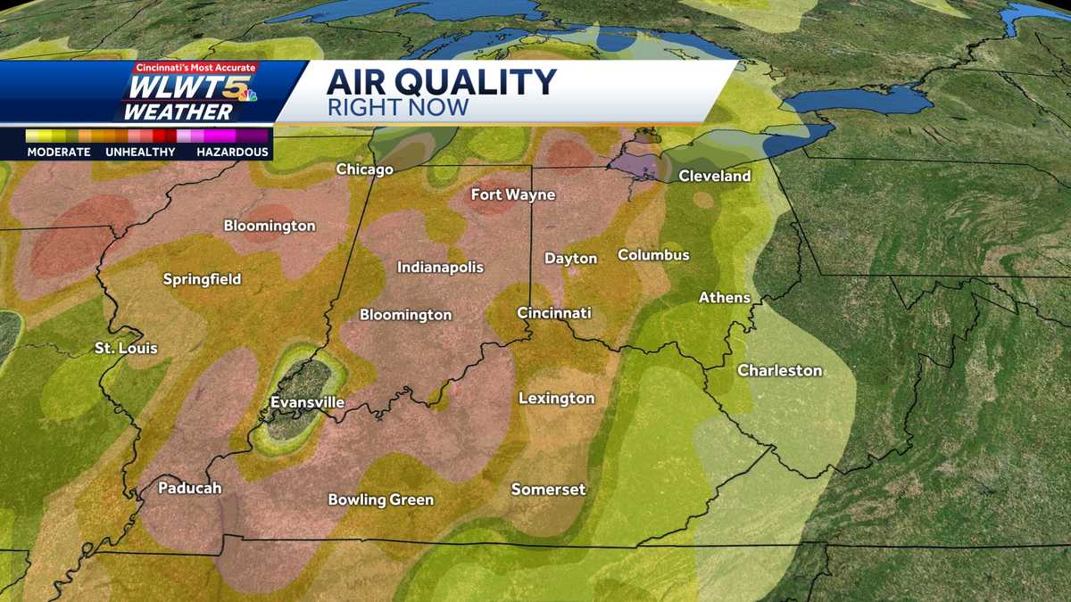 air quality cincinnati tomorrow