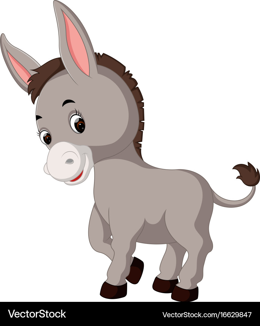 cute donkey cartoon