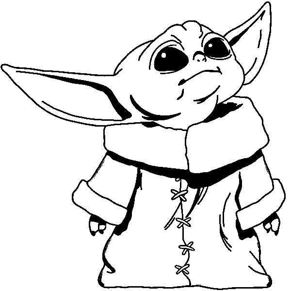 baby yoda drawing