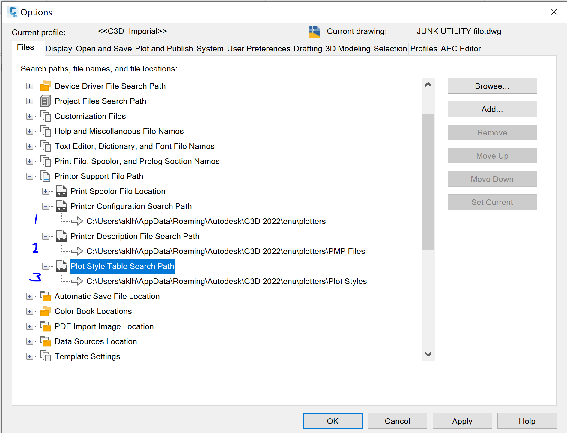 missing plot style autocad