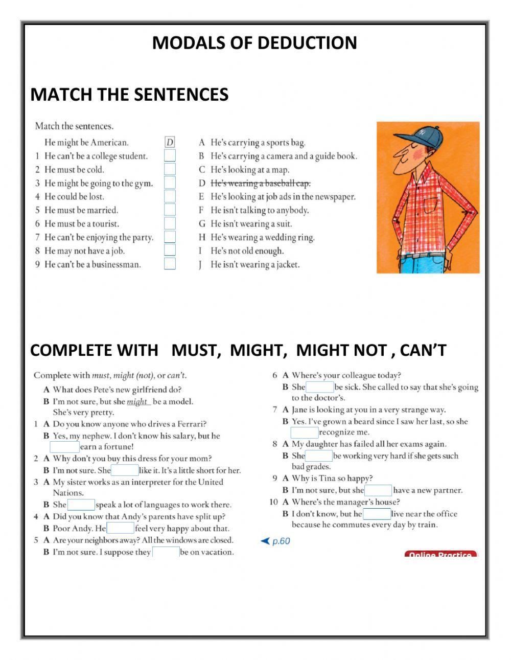 modals of deduction exercises