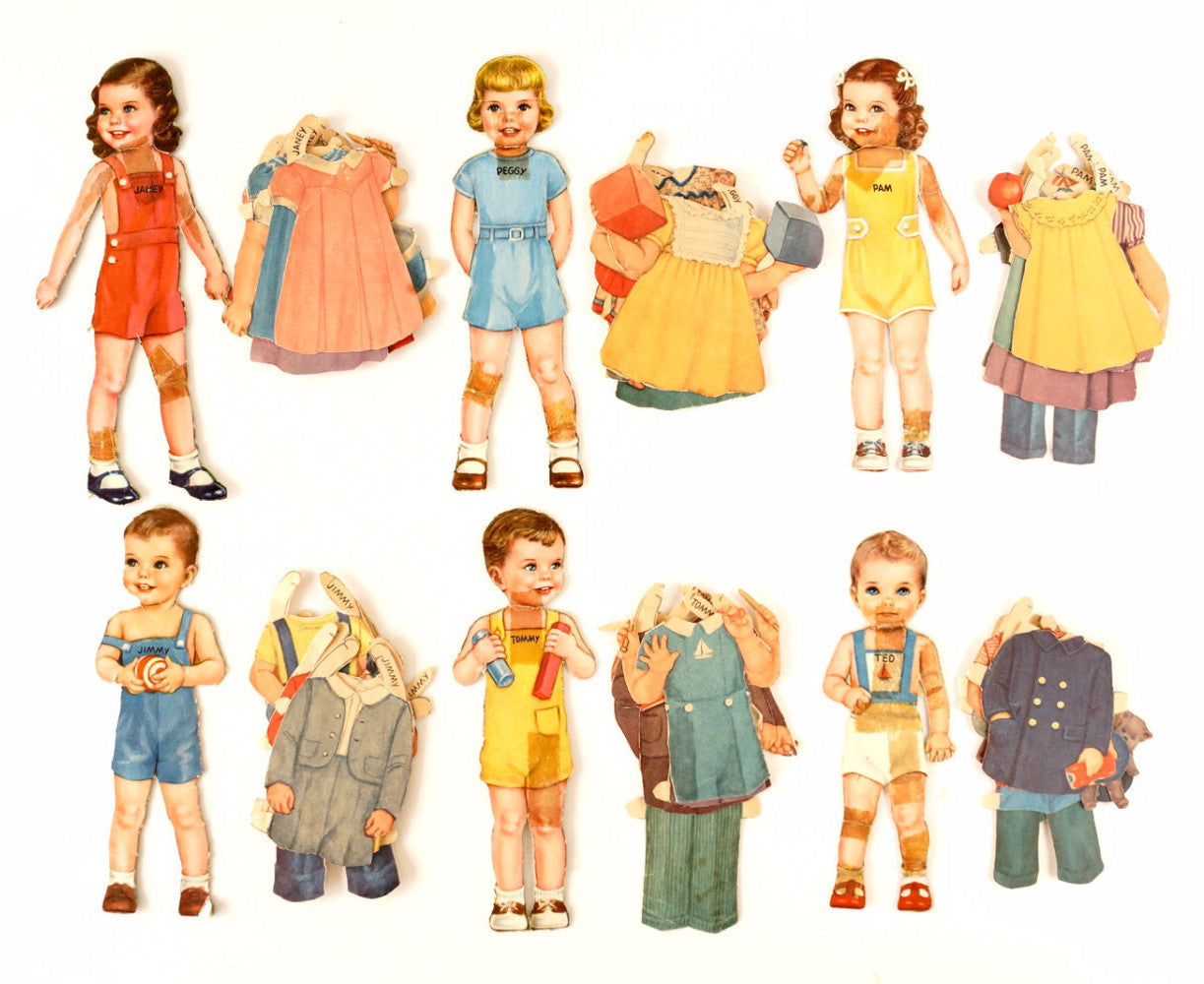 vintage paper dolls