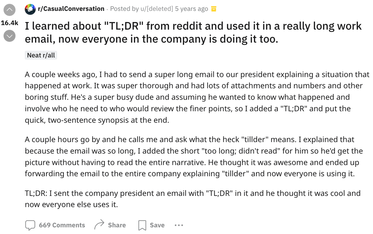 tldr meaning