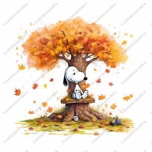 snoopy otoño