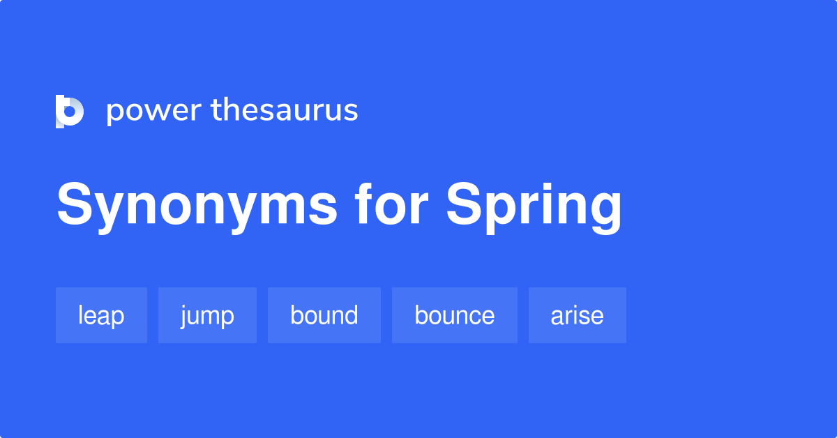 synonym spring