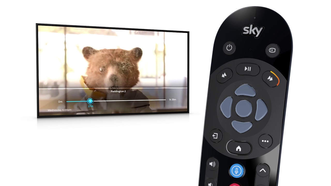 sky remote tv volume