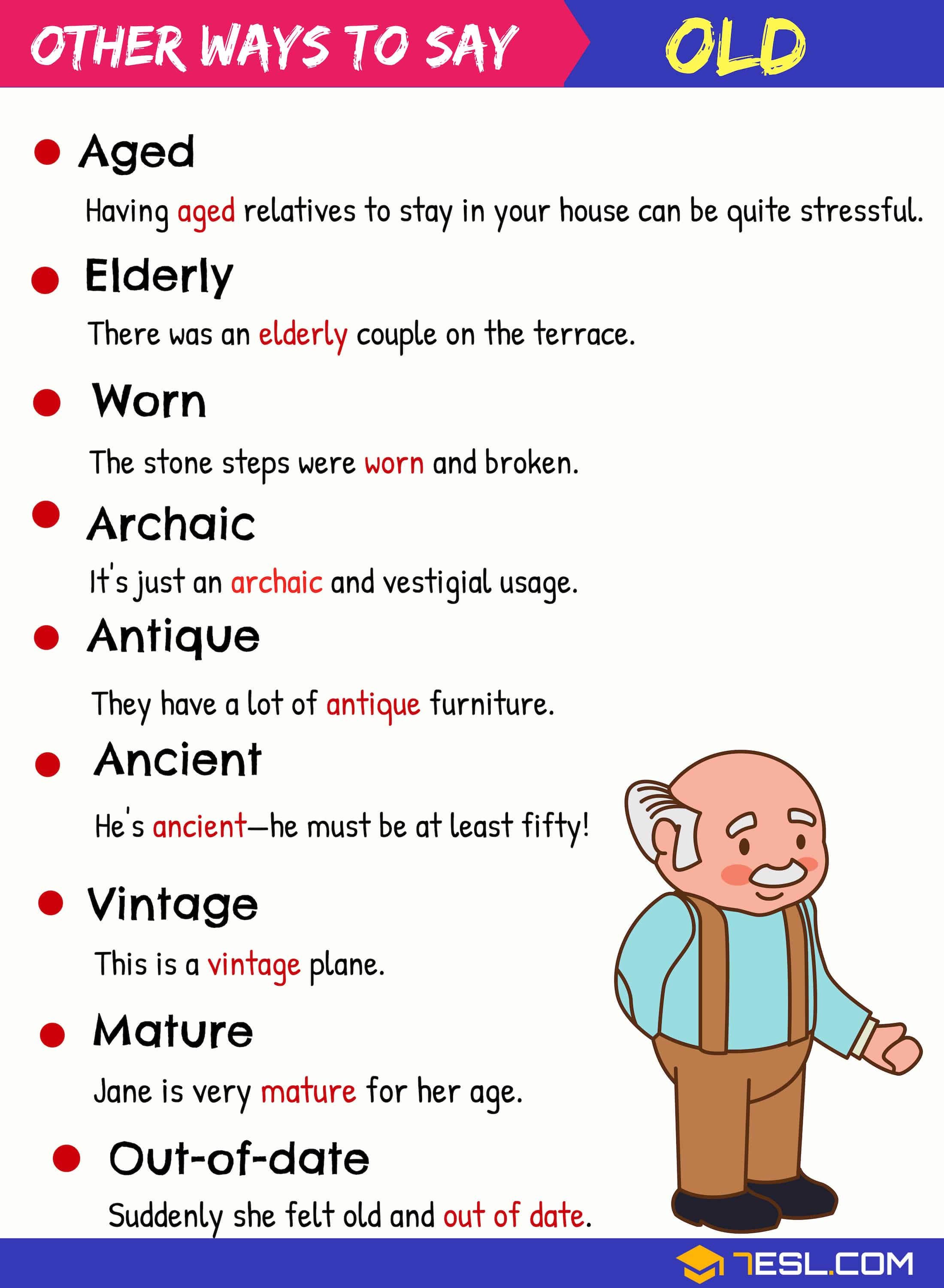 synonyms aged