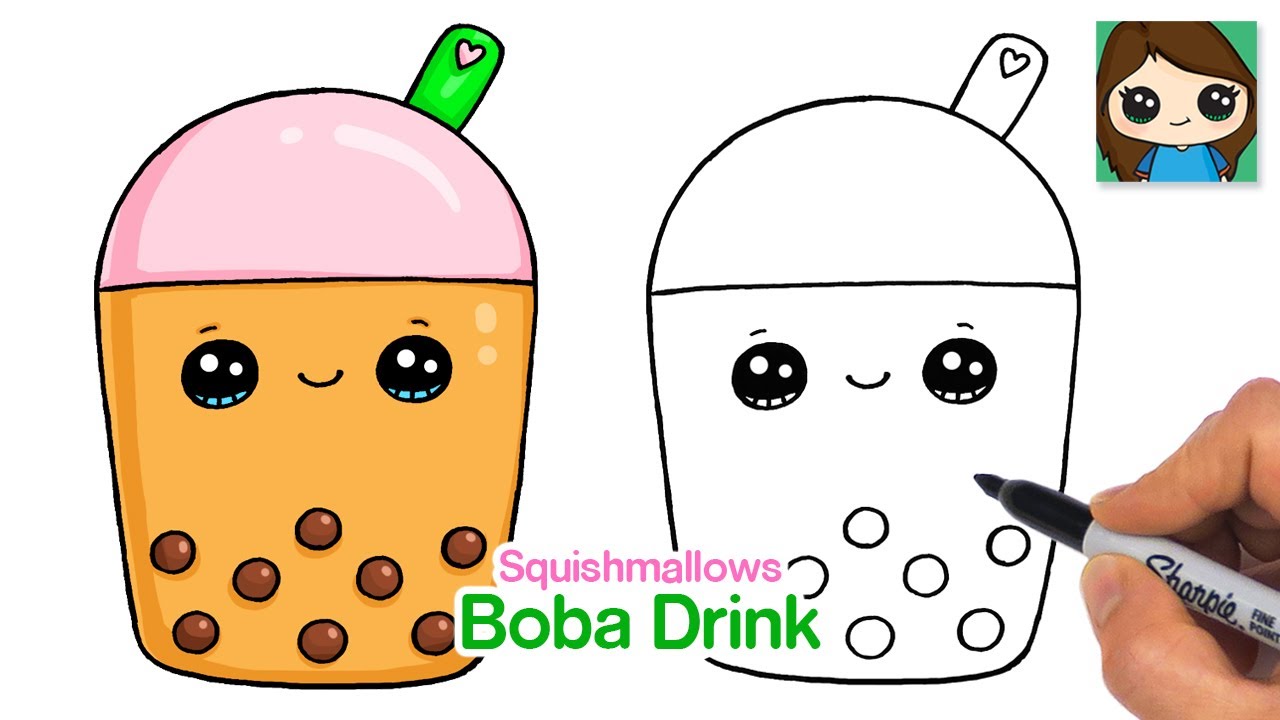 how to draw boba