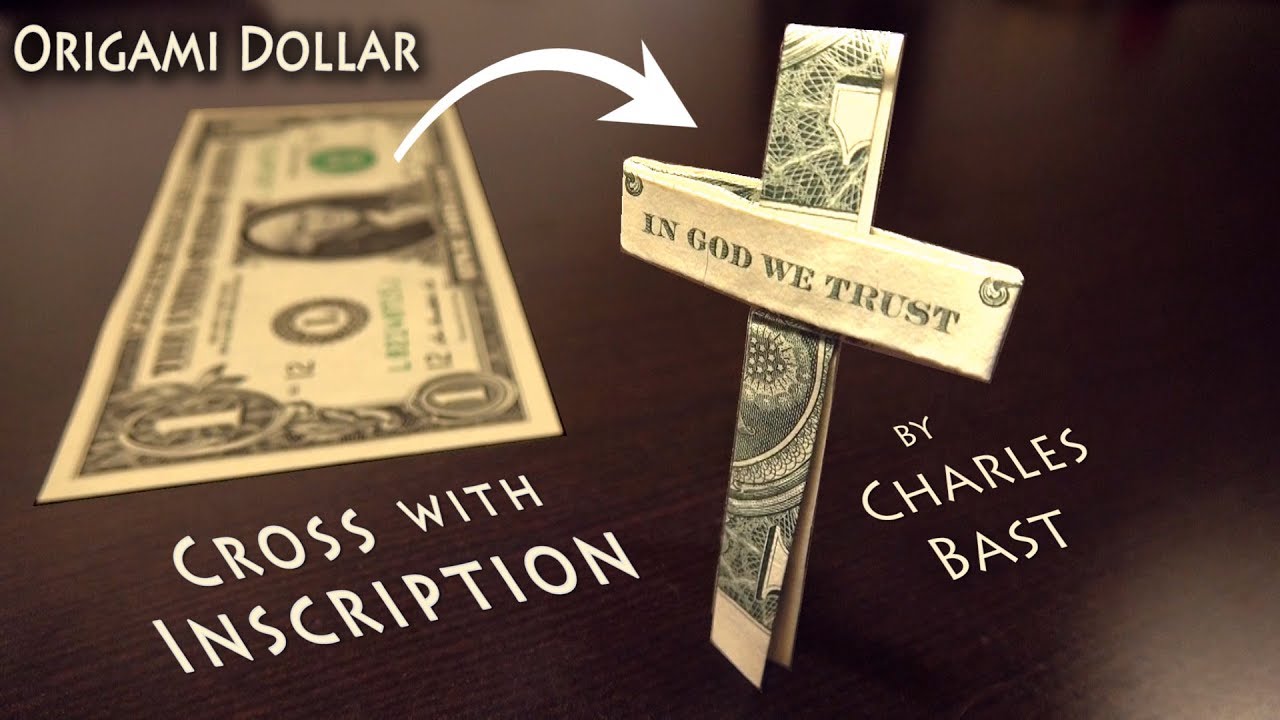 origami dollar cross