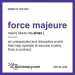 force majeure translation