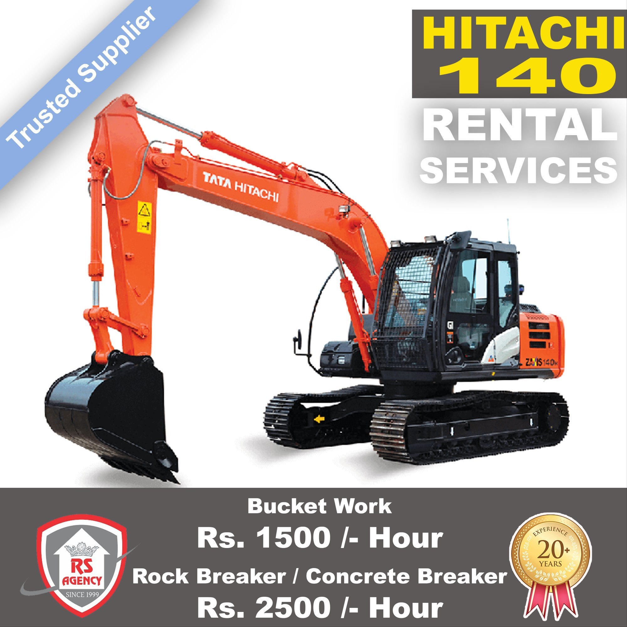 tata hitachi 140 price list