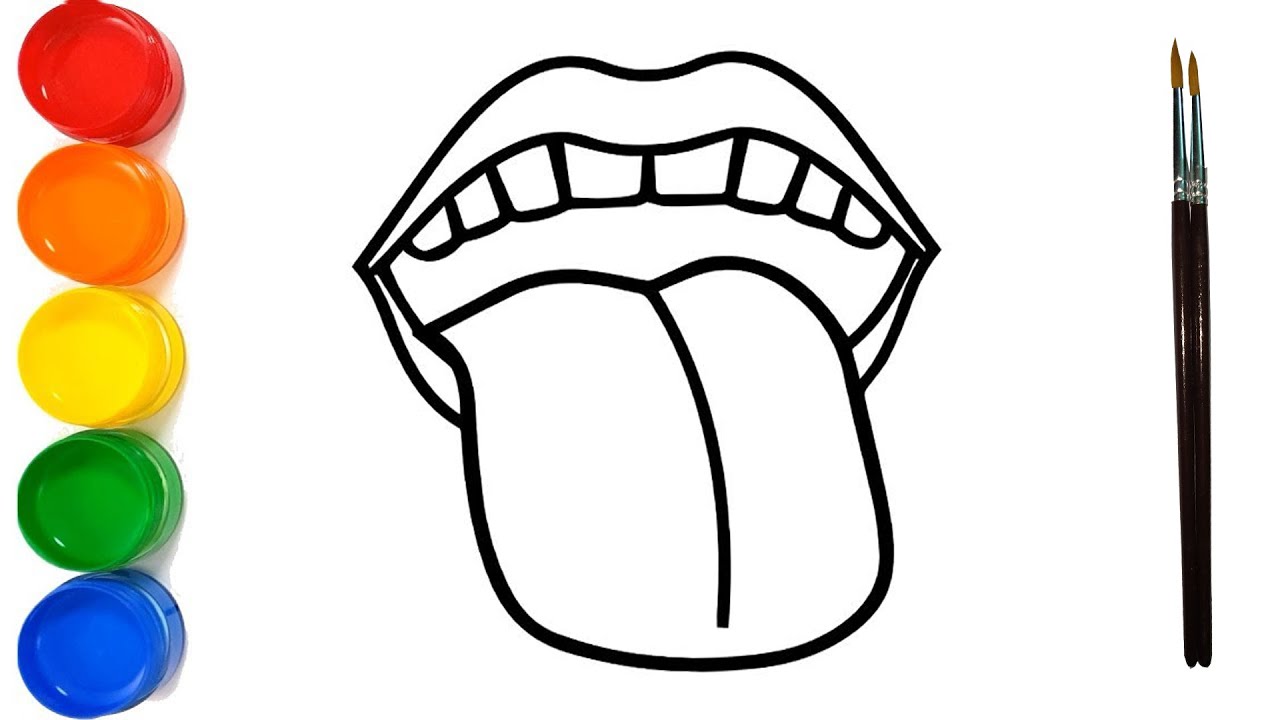 tongue image drawing