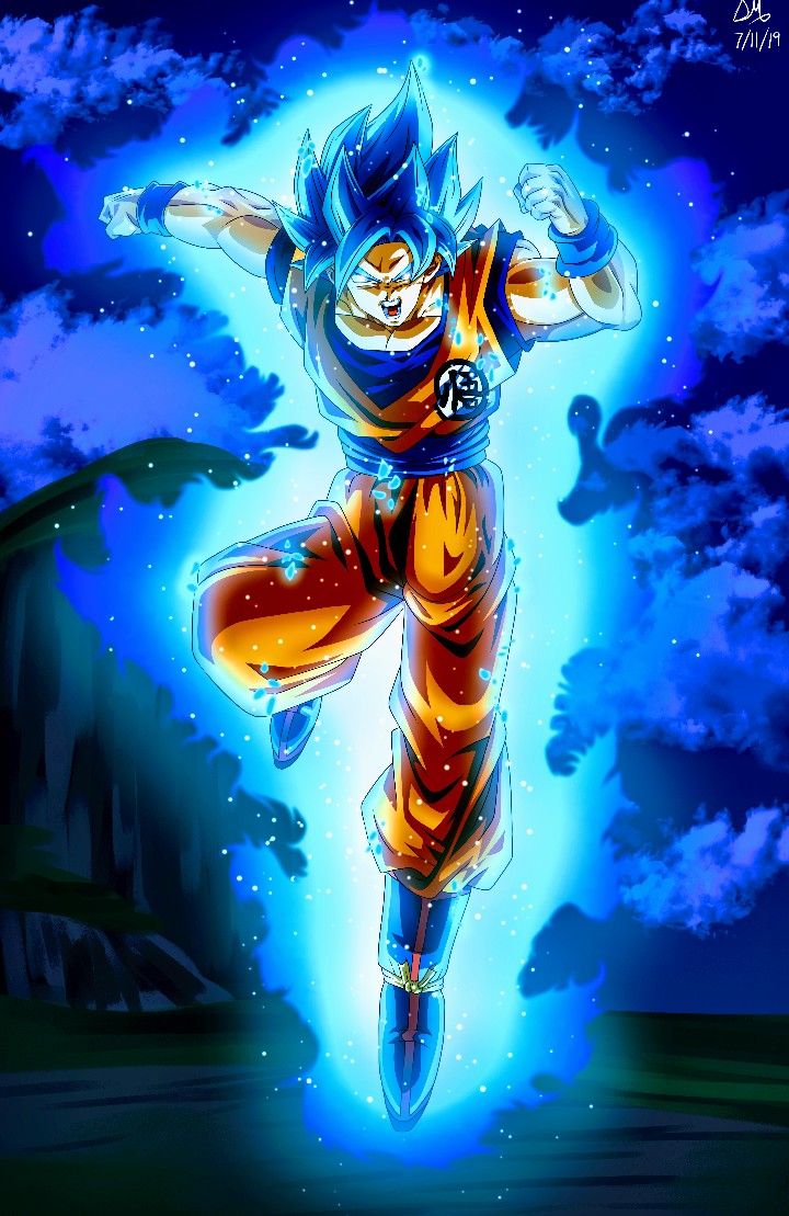 dragon ball goku ssj blue