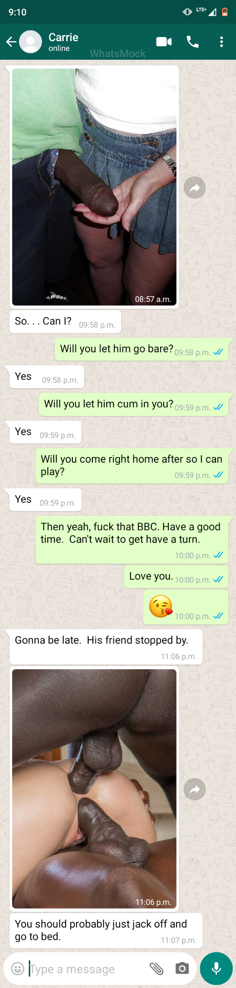 cuck texting