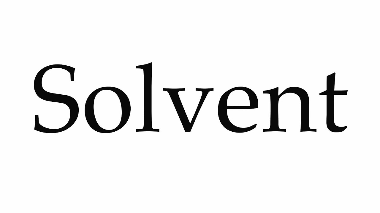 how to pronounce solvent
