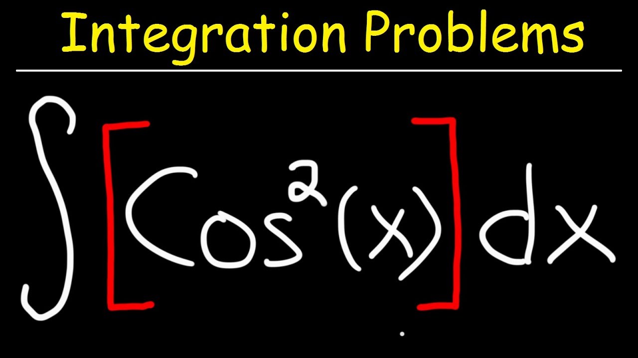 integral cos 2 x