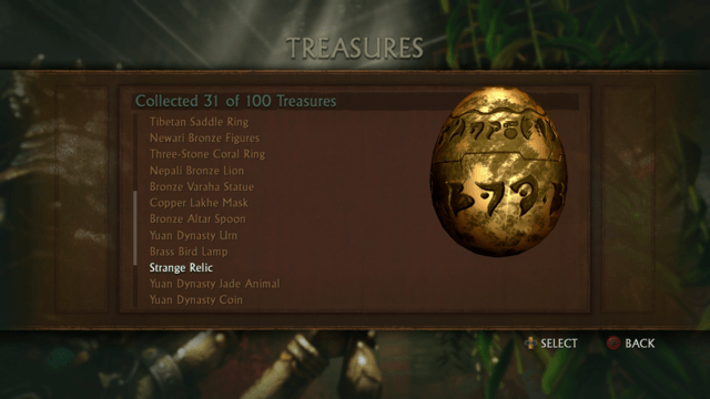 uncharted 2 treasures