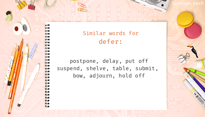 defer synonym