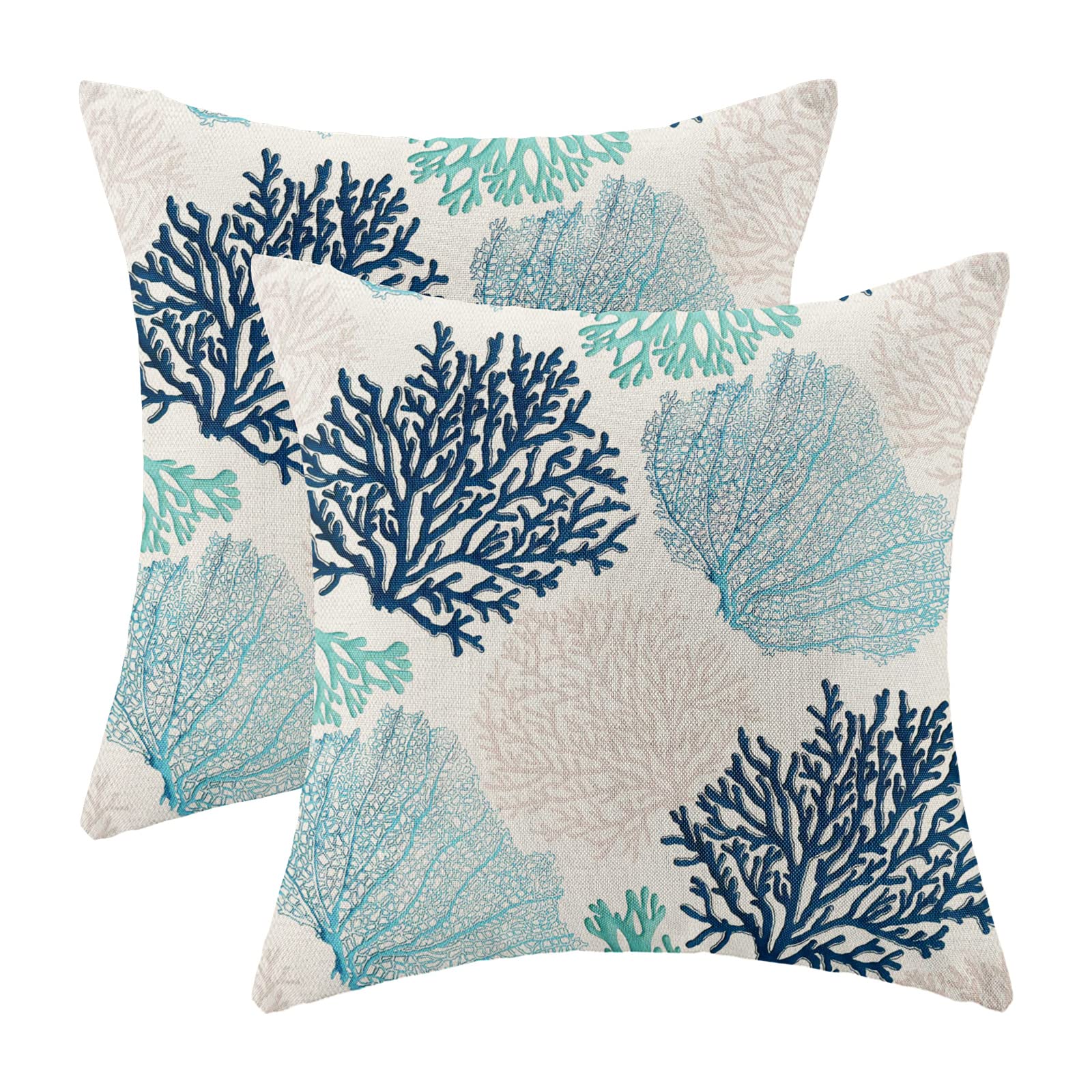 coastal pillow covers 18x18