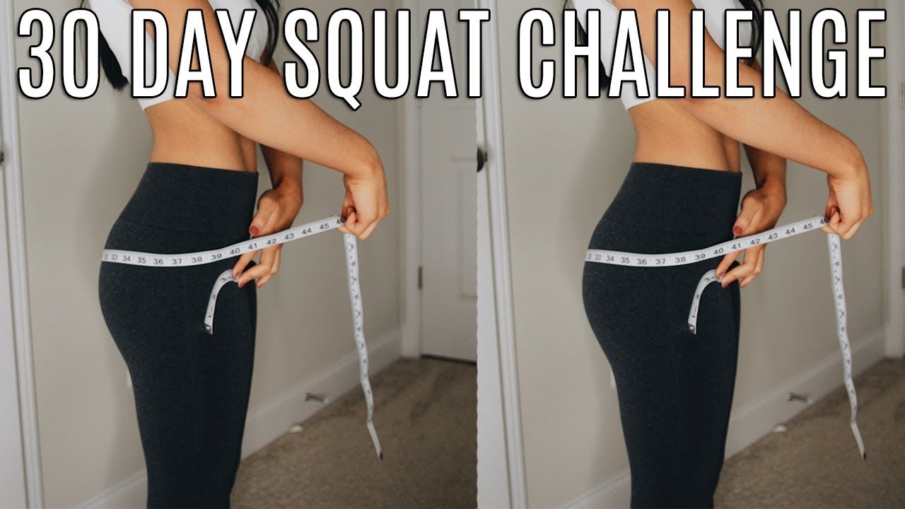 50 squats a day for 2 weeks before and after