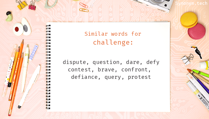 synonyms for the word challenge