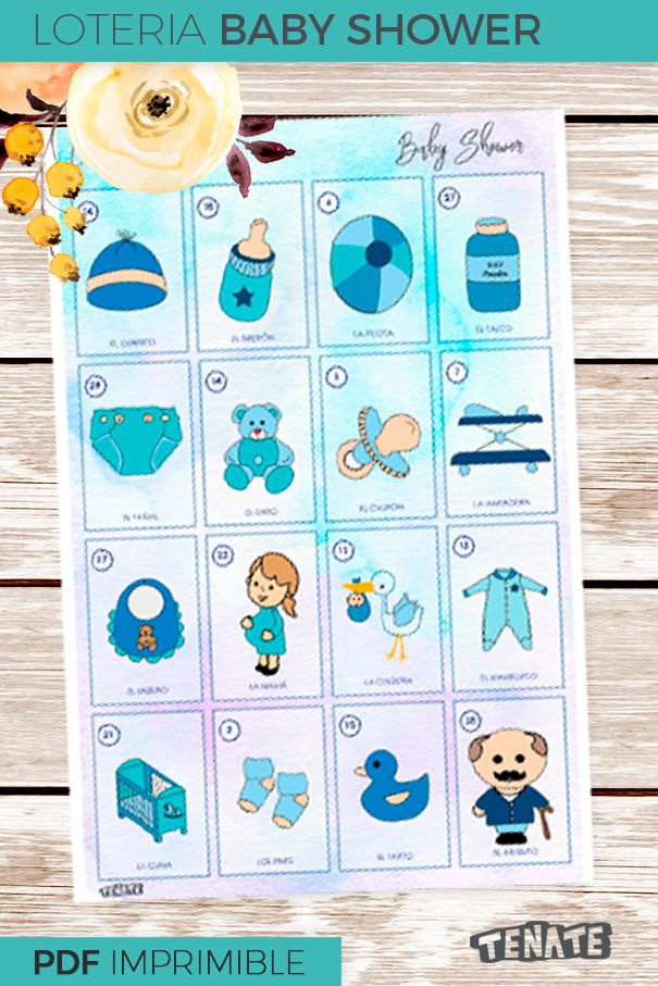 loteria baby shower pdf