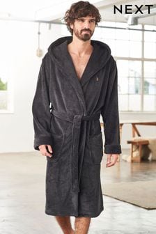 mens hooded dressing gown