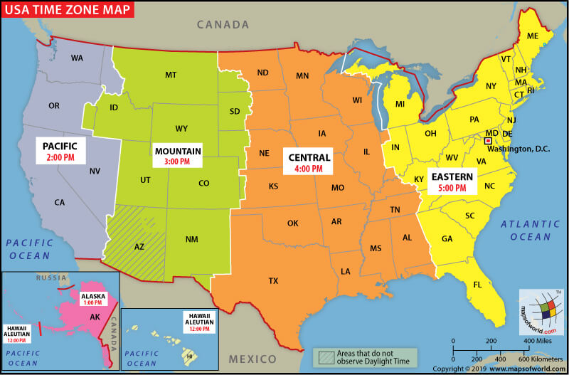 washington time zone