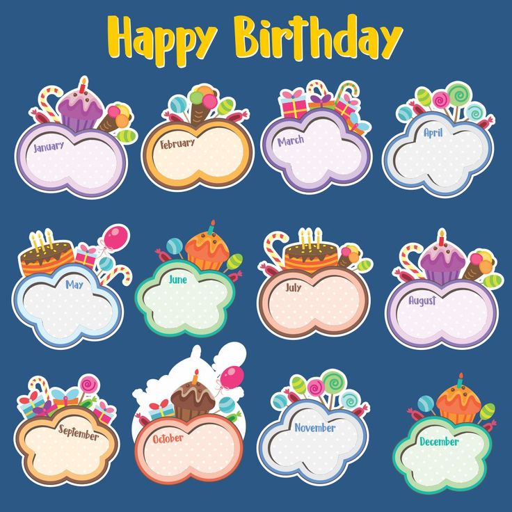 classroom birthday chart printable