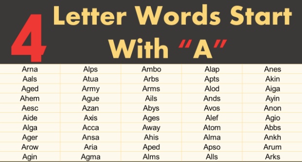 letter words that start with a